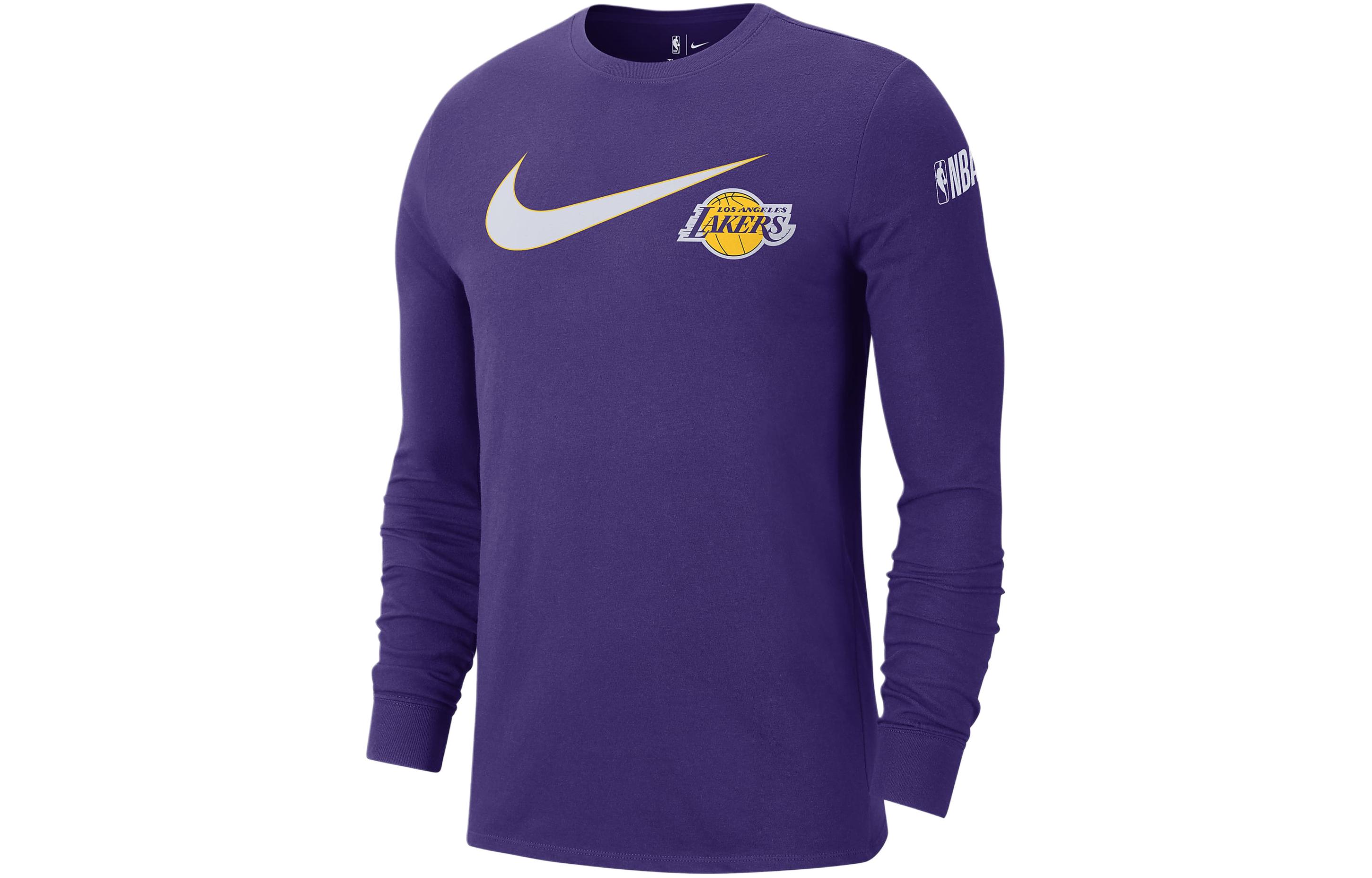 Nike Los Angeles Lakers Swoosh Essential Men's Nike Nba Long Sleeve T Shirt