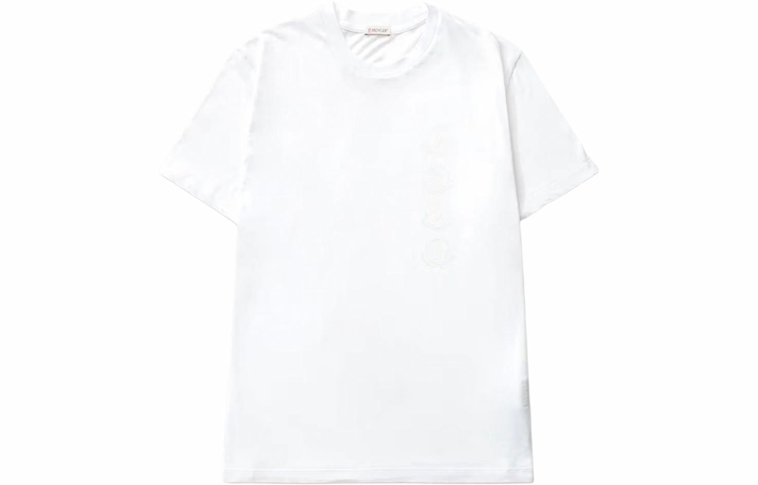Мужская футболка Moncler Back Print (белая)