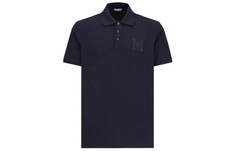 Мужская футболка Moncler (темно-синяя)