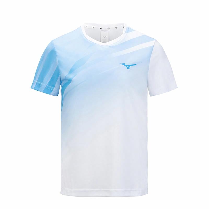 Футболка Mizuno Logo Print (синяя)