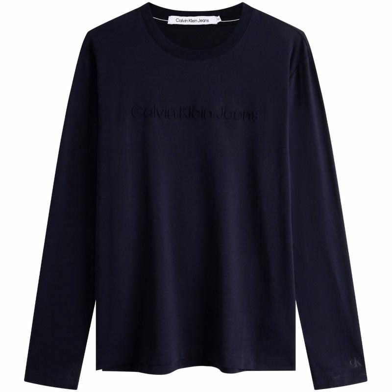 Мужской лонгслив CALVIN KLEIN Jeans (черный)