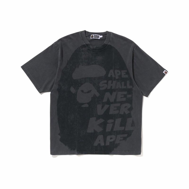 Мужская футболка A BATHING APE BAPE FW23 (белая с принтом)