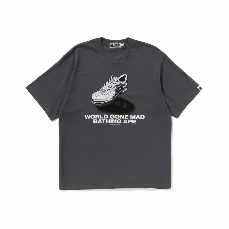 Мужская футболка A BATHING APE 0ZXTEM109055L (черная)
