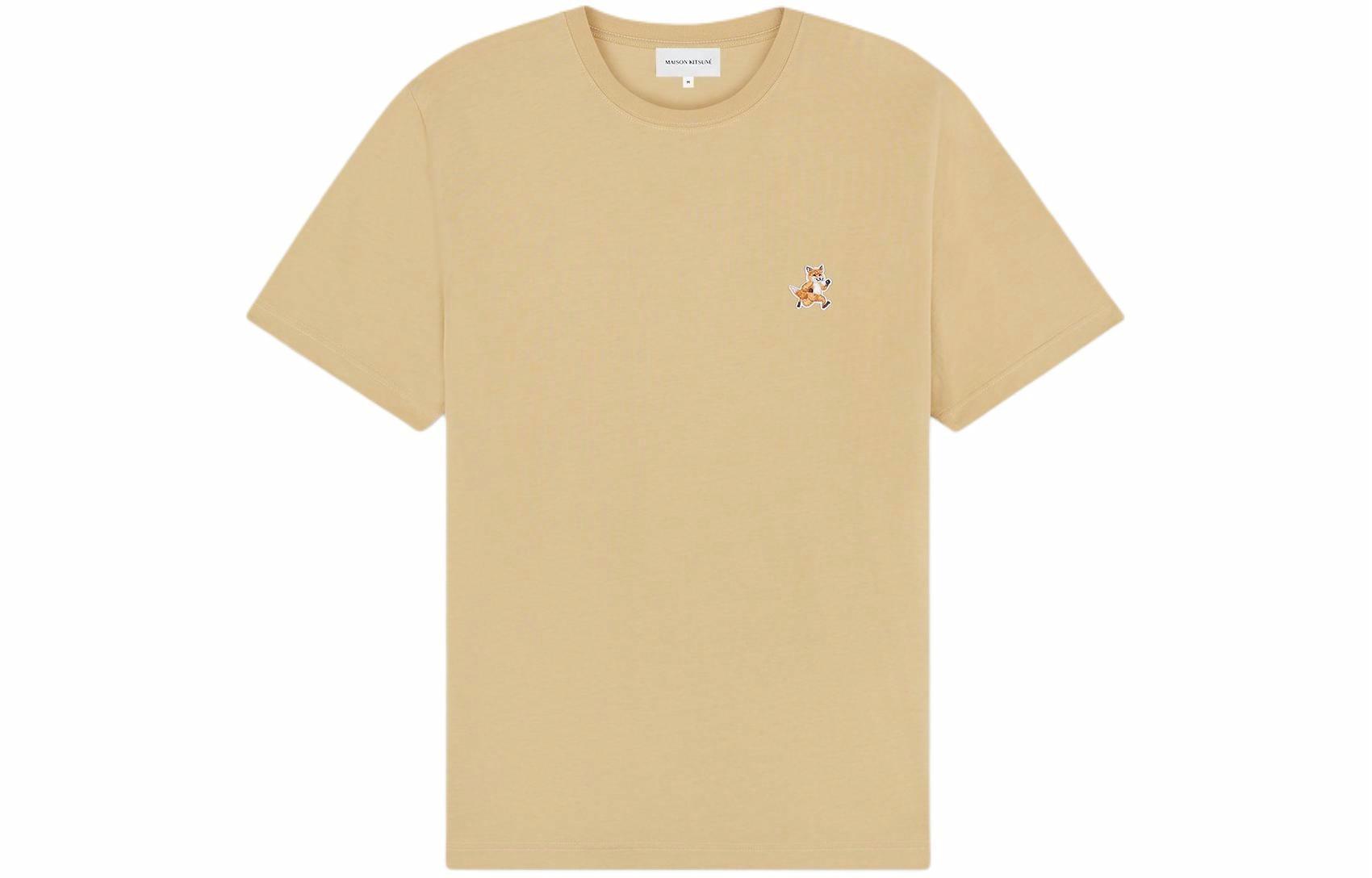 Мужская футболка Maison Kitsune SS24 (бежевая)