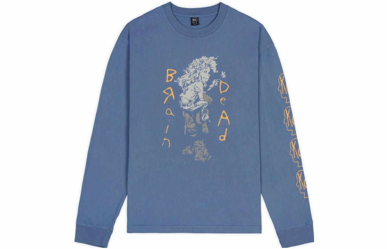 Лонгслив Brain Brain Dead x KORN SS23 T (синий)