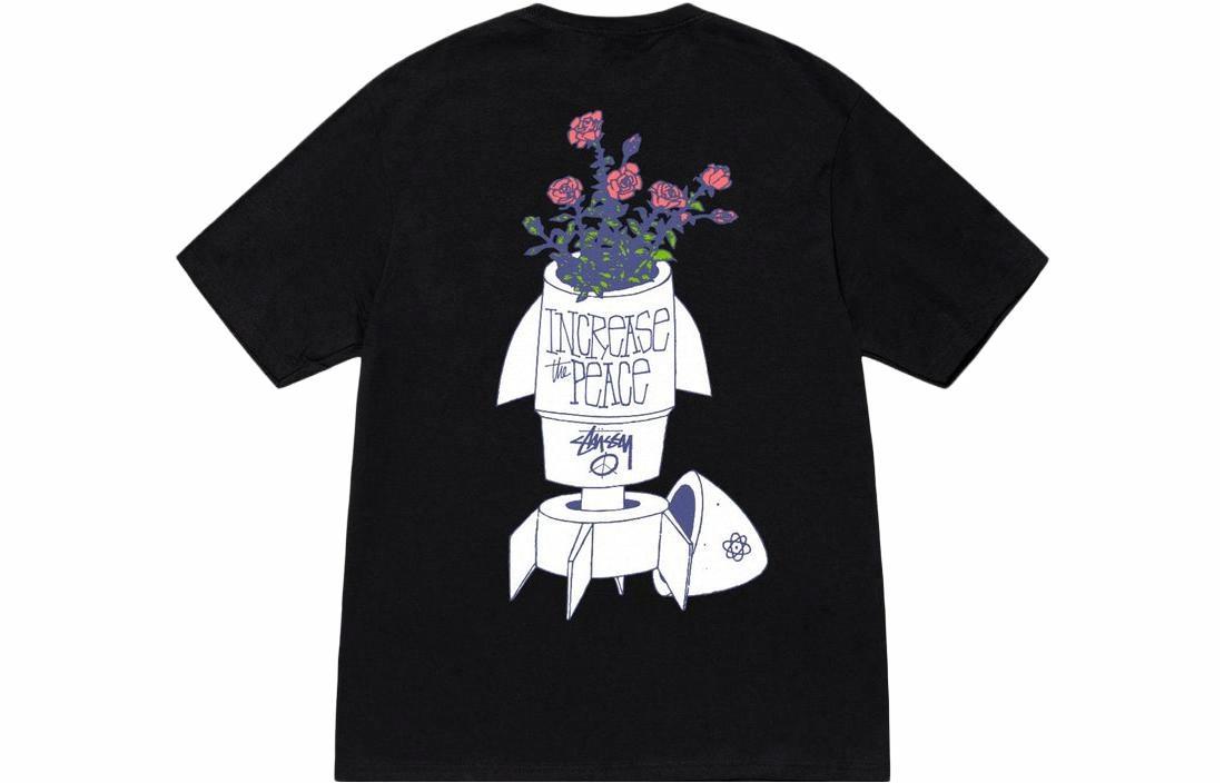 Футболка Stussy FW23 FLOWER BOMB TEE (черная)