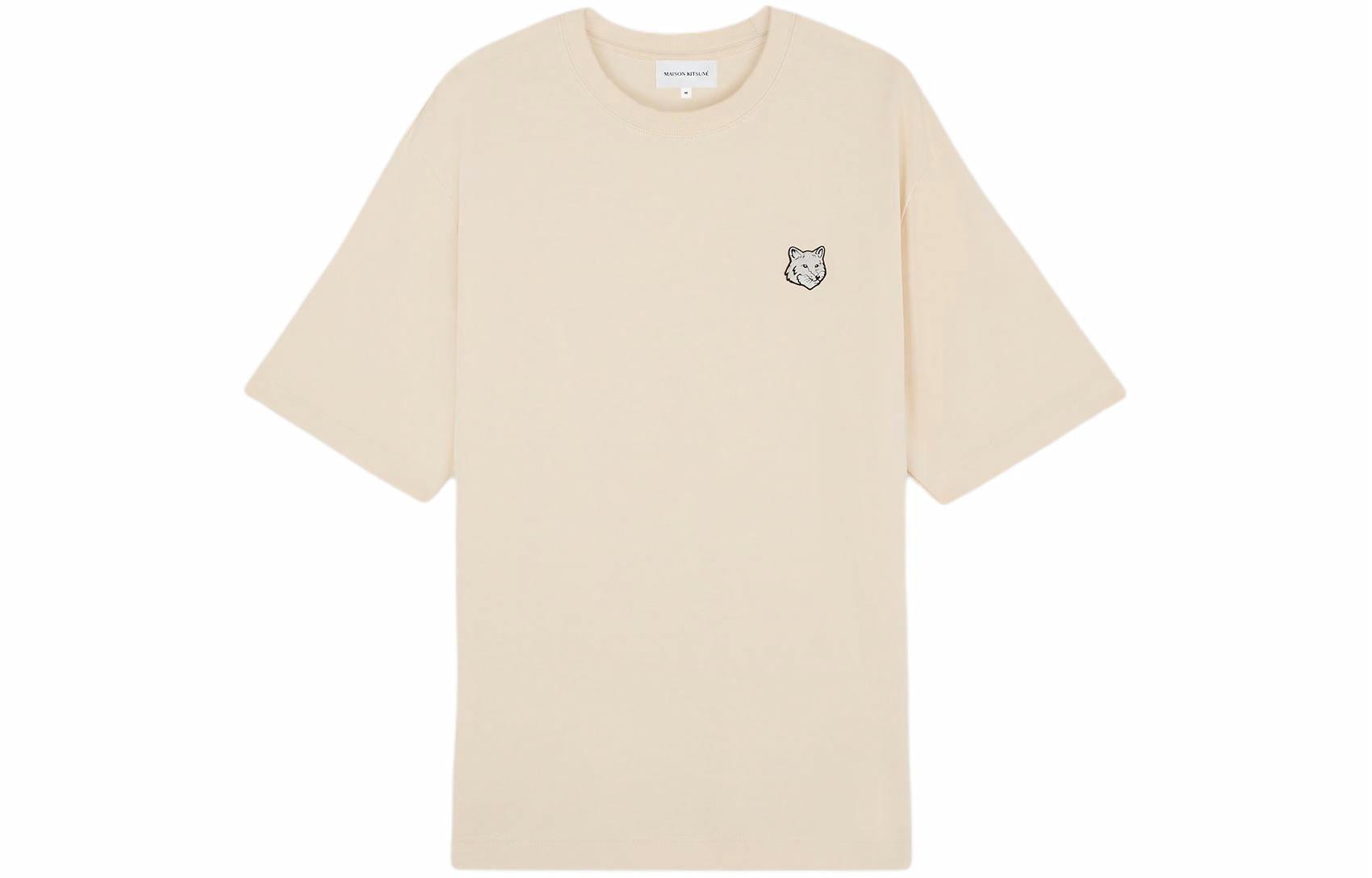 Мужская футболка Maison Maison Kitsune SS24 T (светло-серая)