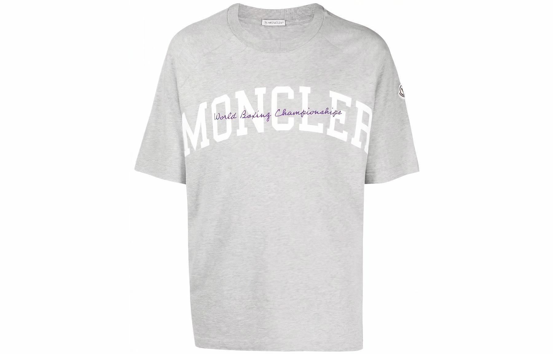 Мужская футболка Moncler FW23 T-shirt (серая)