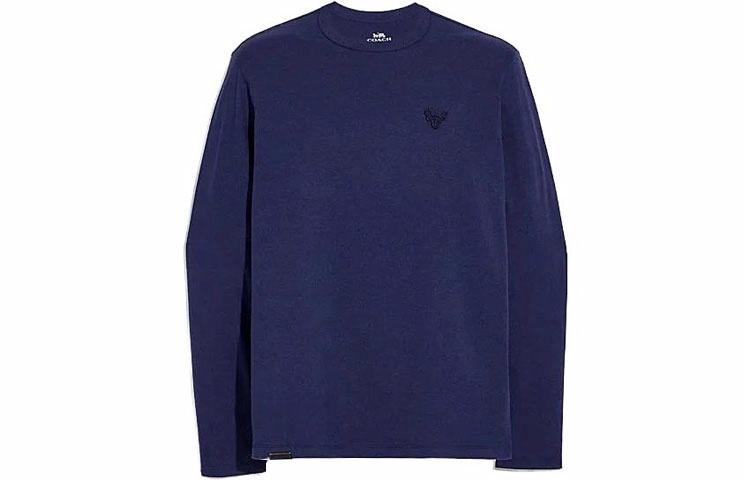 Мужская футболка COACH Long Sleeve (однотонная)