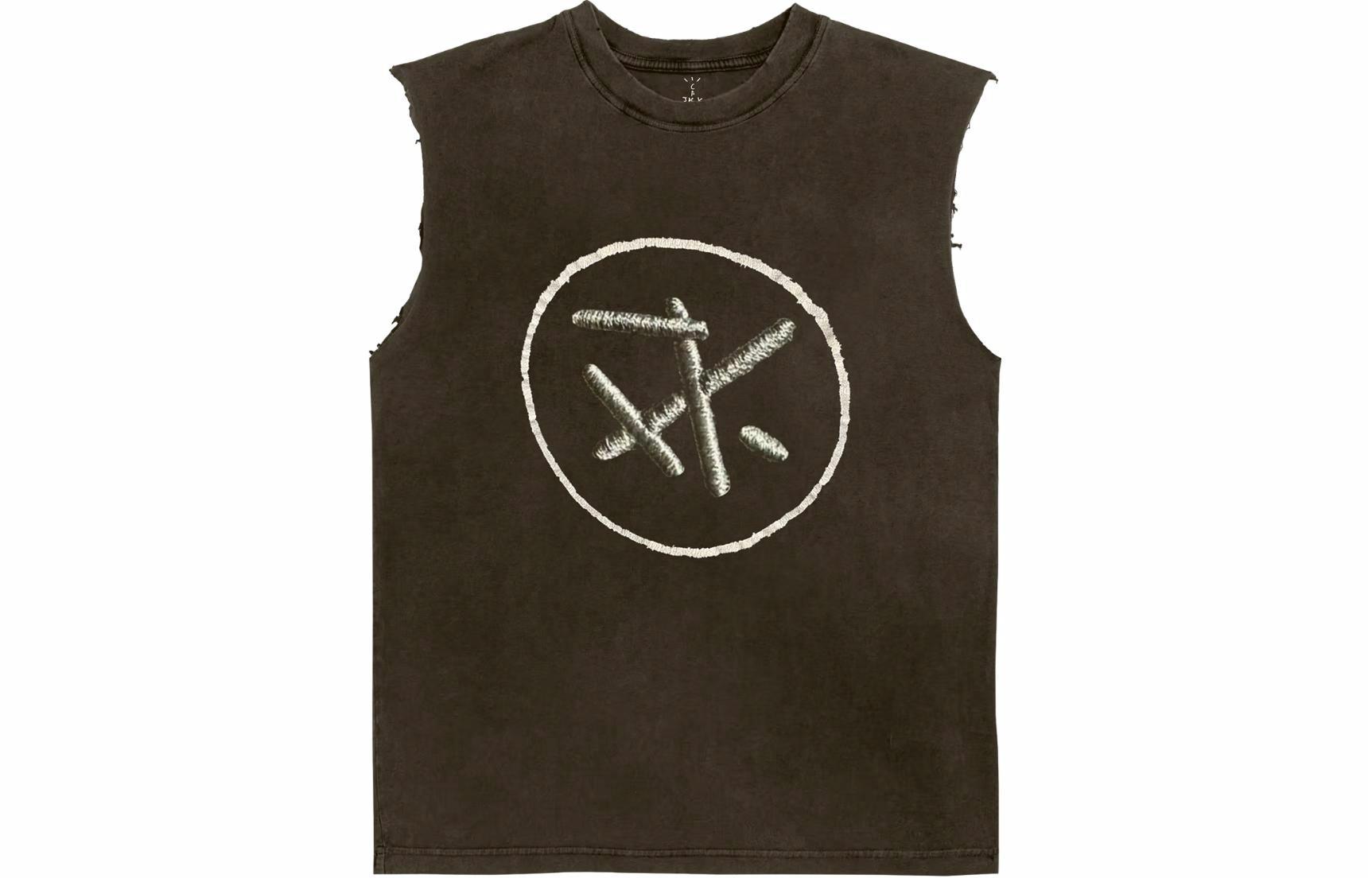 Майка Travis Scott SS24 Signature Jack Tee (коричневая)
