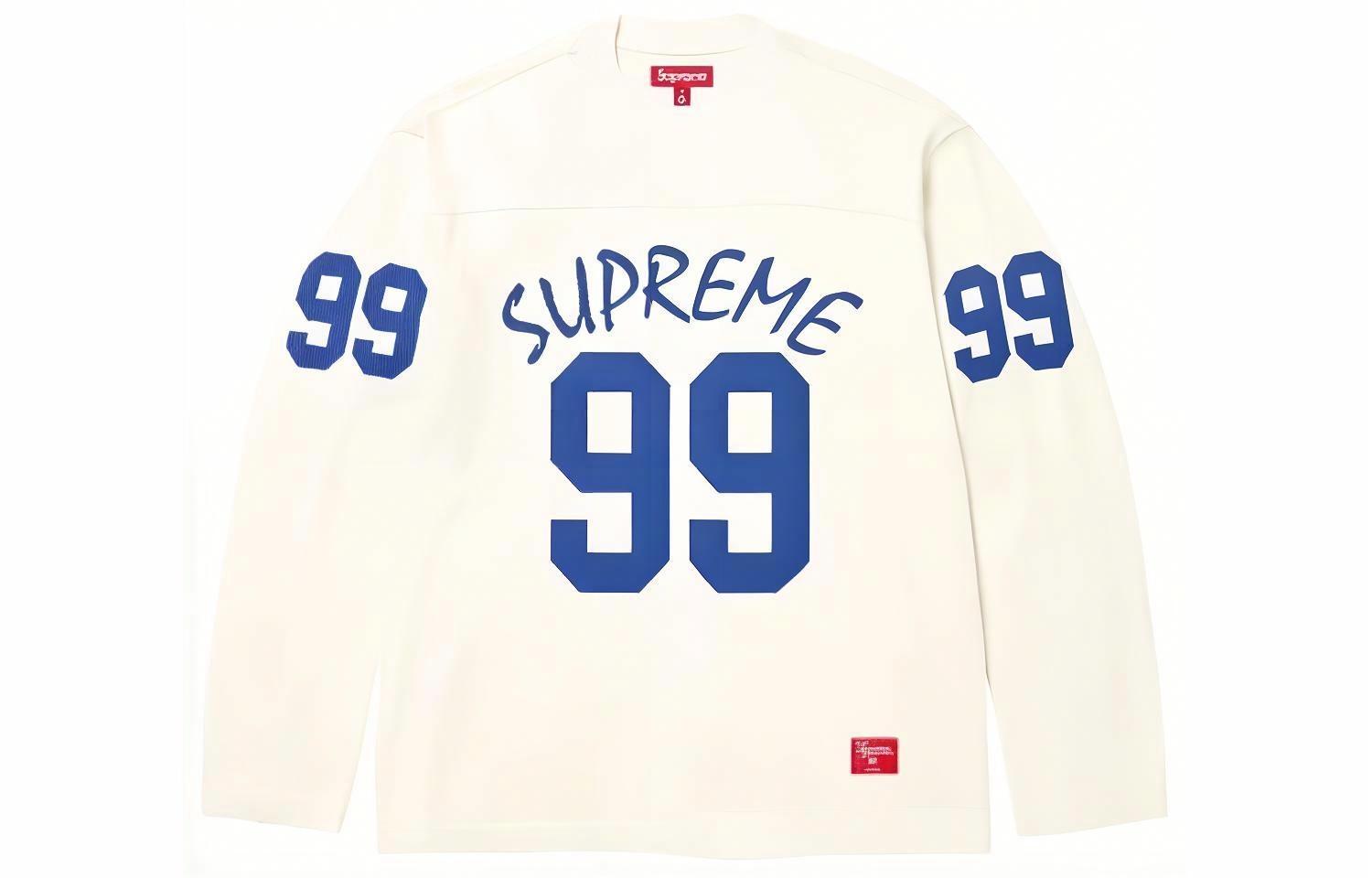 Футболка Supreme SS24 WEEK1 Альфа-нумерик лонгслив (черная)