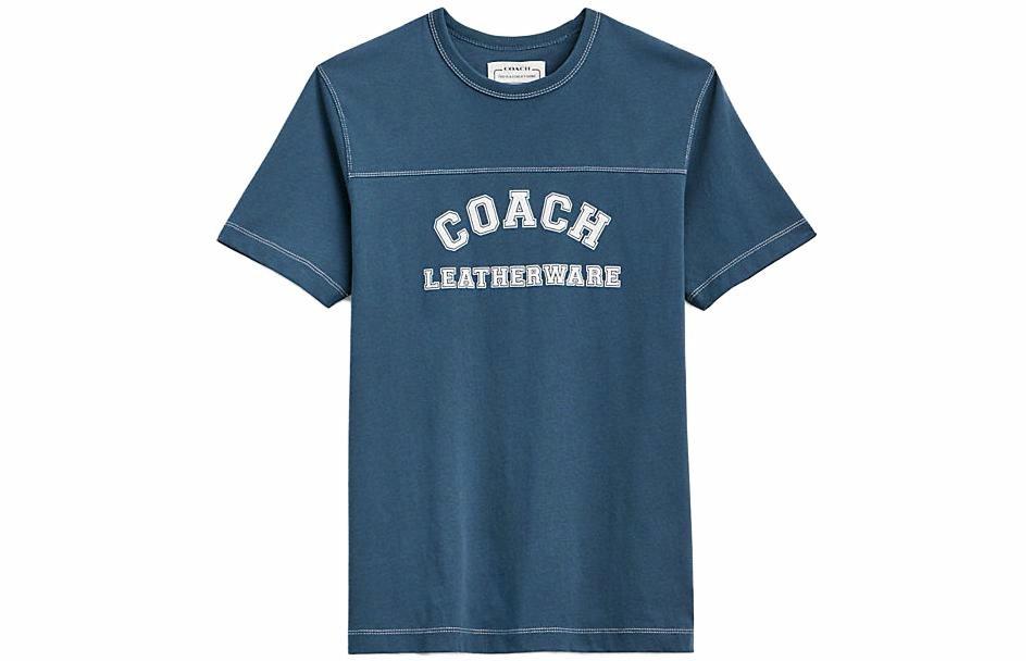 Футболка COACH Varsity T-Shirt (синяя)