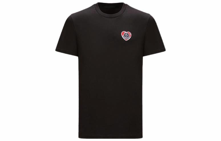 Мужская футболка Moncler I20918C000418390T999 (черная)