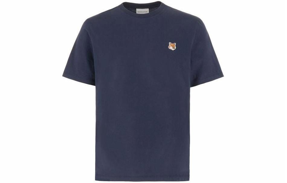 Мужская футболка Maison Kitsune Fox (темно-синяя)
