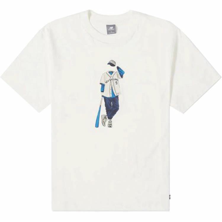 Мужская футболка New Balance Сartoon Tee (морская соль)