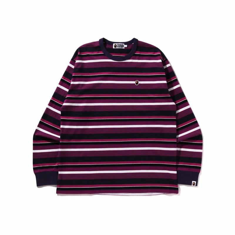 Мужская футболка A BATHING APE SS24 (полосатая)
