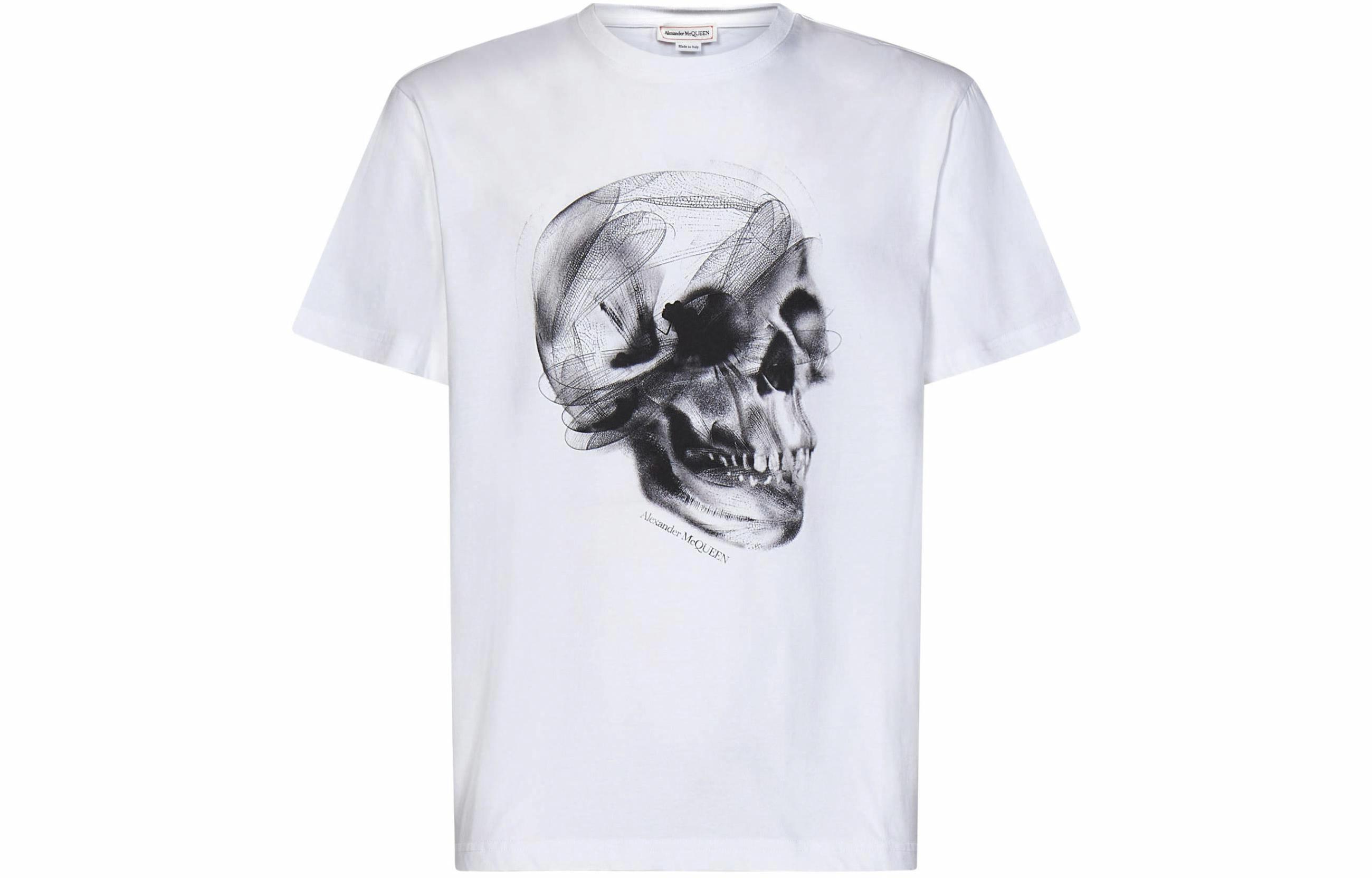 Мужская футболка Alexander McQueen SS24 T (белая)