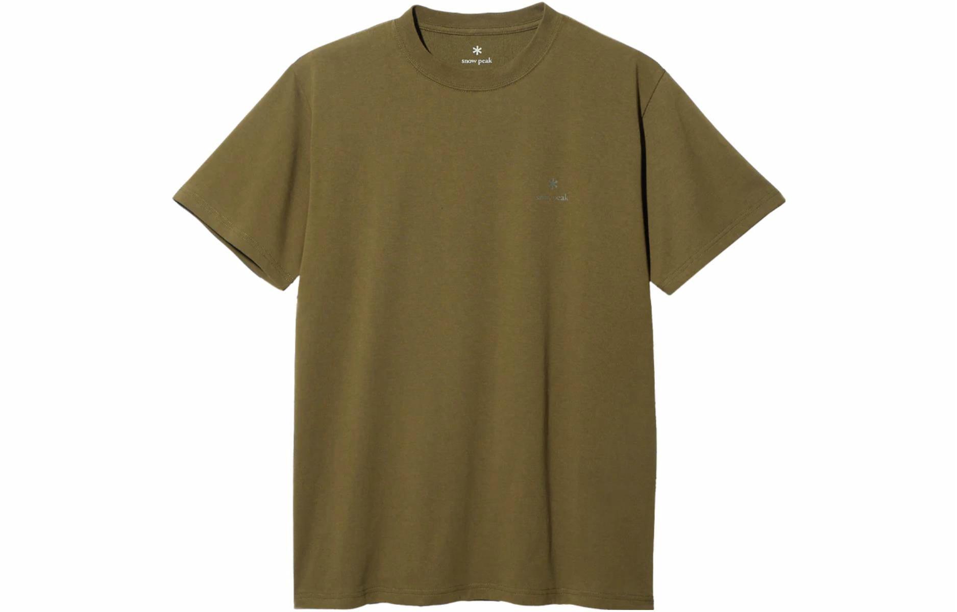 Мужская футболка snow peak logo T-Shirt T (серая) — фото 5