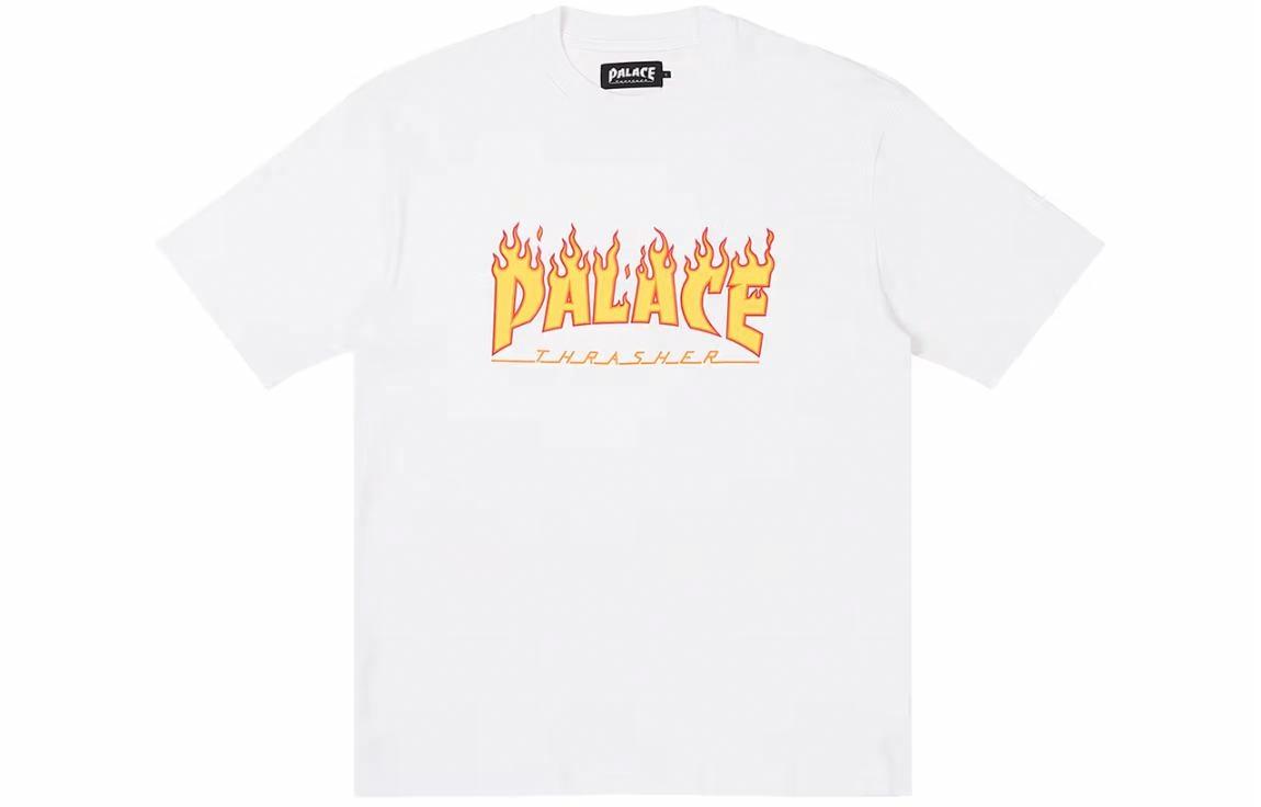 Футболка Palace PALACE x Thrasher SS24 (белая)