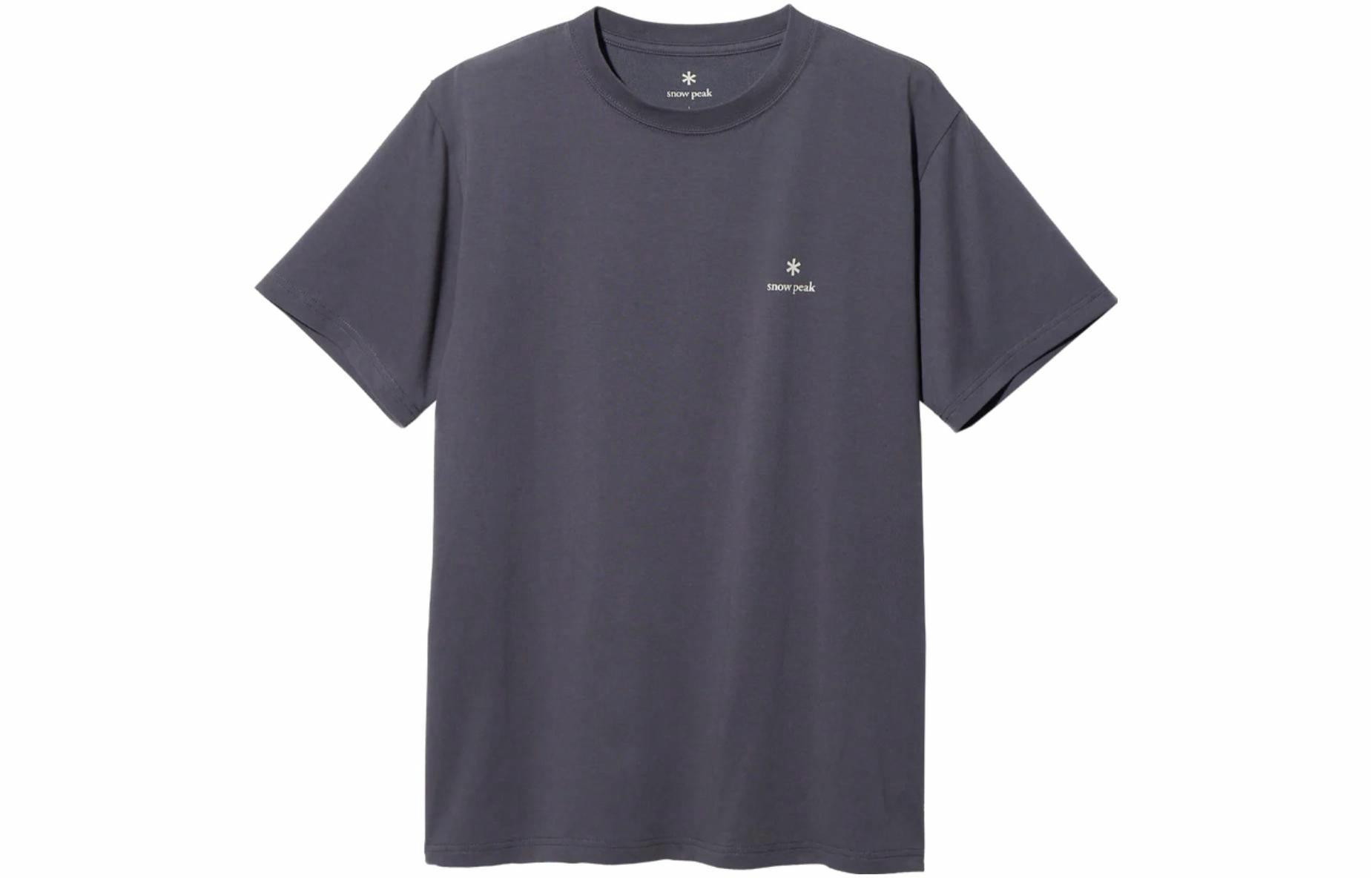 Мужская футболка snow snow peak logo T-Shirt T (серая)