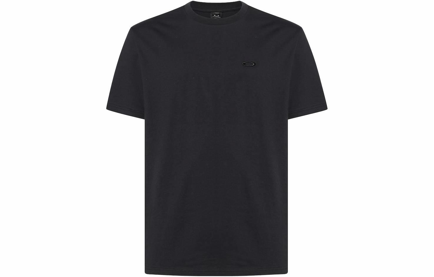Мужская футболка Oakley Logo с вышивкой (черная)