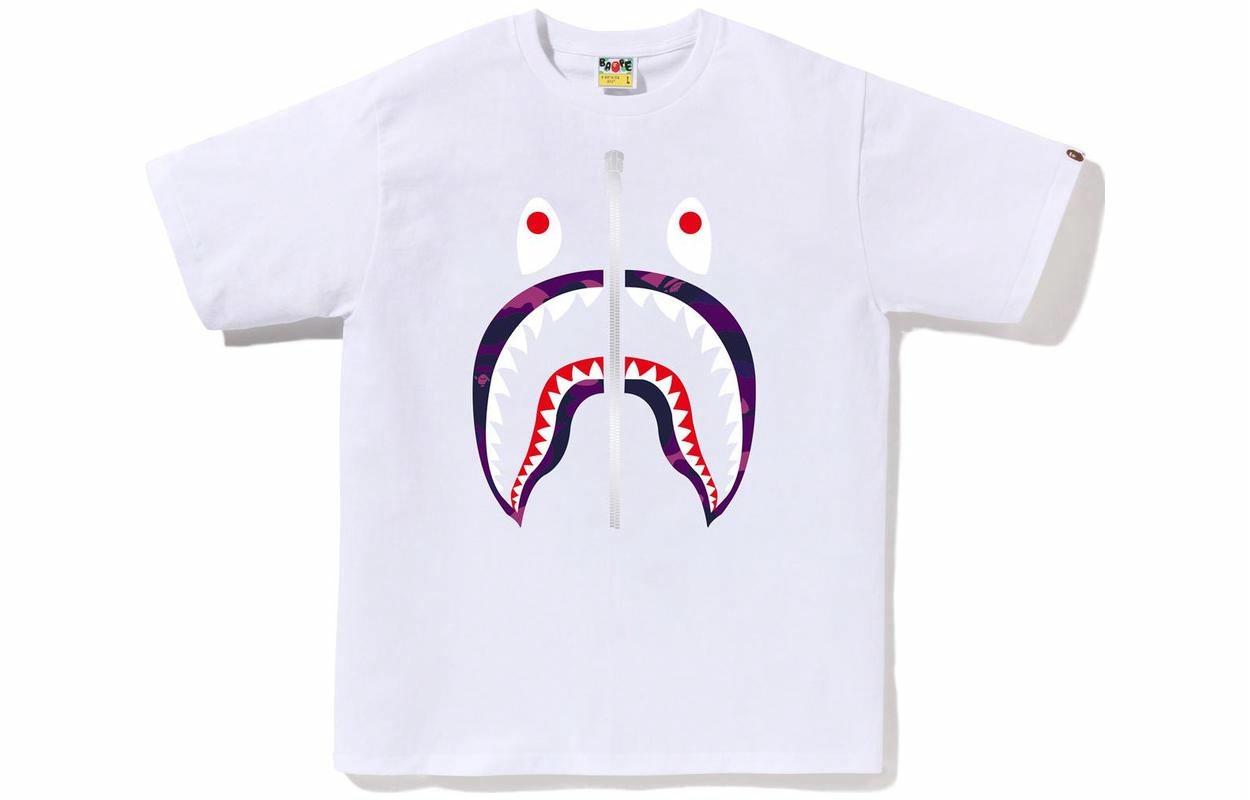 Мужская футболка A BATHING APE Straight Fit (белая)