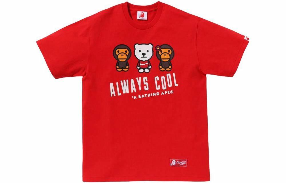 Мужская футболка A BATHING APE × Coca-Cola (белая) — Белый — фото 6