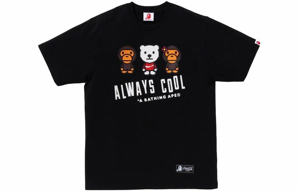 Мужская футболка A BATHING APE × Coca-Cola (белая)