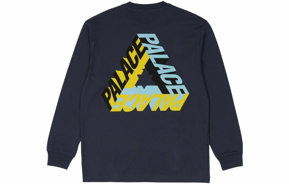 Футболка Palace PALACE FW23 P-3D LONGSLEEVE 3DLogoT (темно-синяя)