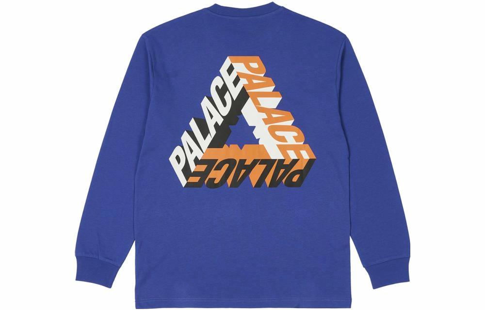 Худи Palace P-3D LONGSLEEVE (синее)