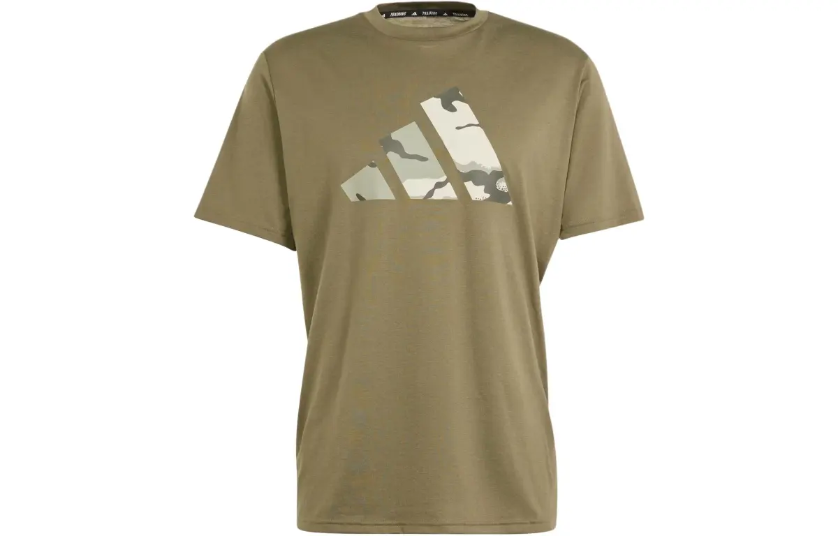Adidas Train Essentials Seasonal Brand Love Camo Tee