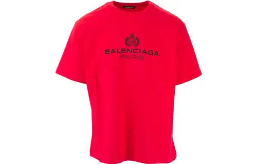 Balenciaga T Shirt, Regular Fit Men's Red