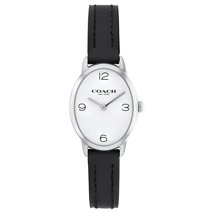 COACH Wrist Watches Quartz Movement Leather Strap 22mm White Dial Women's Watch