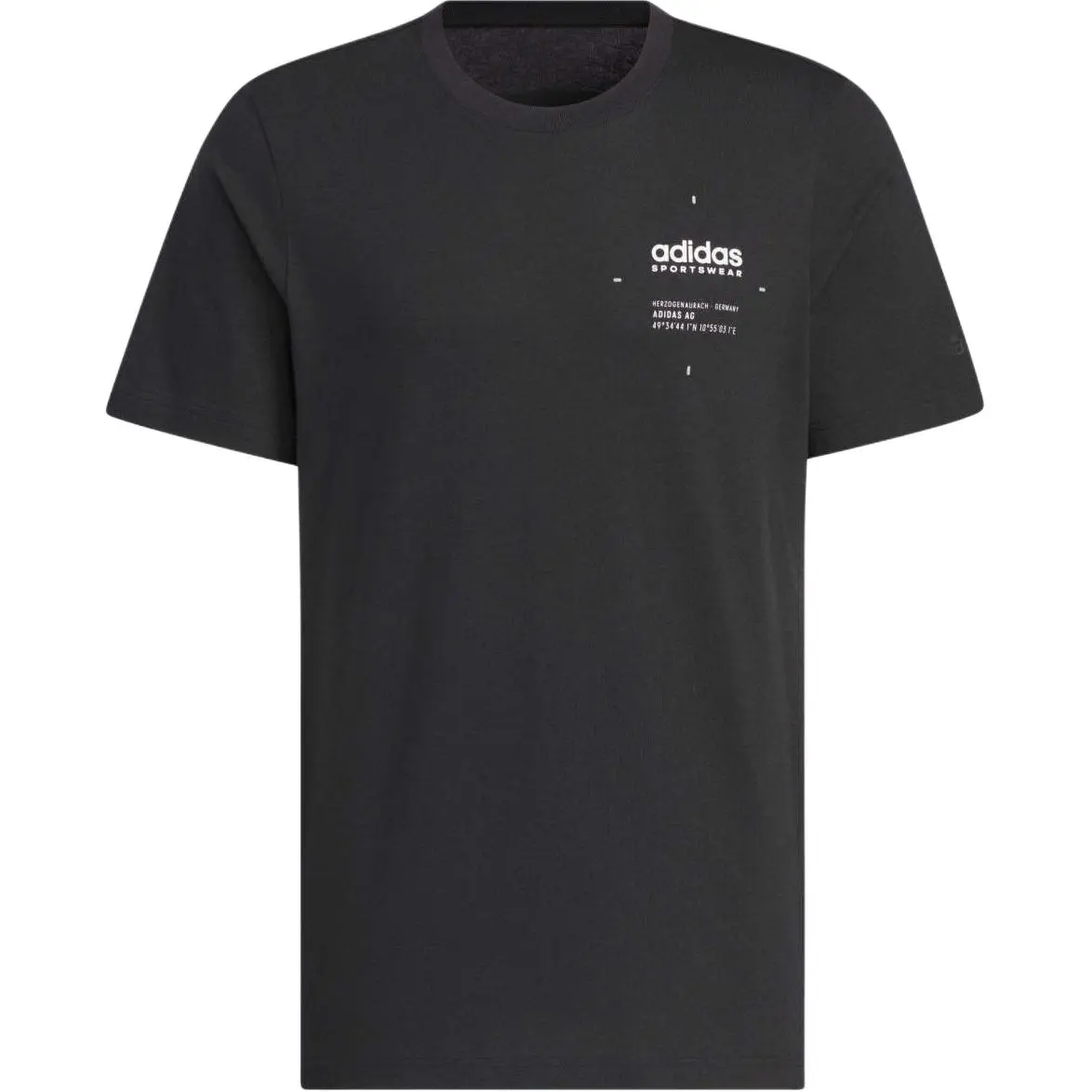 Adidas Small Linear Logo T-Shirt Asia Sizing 'Black'