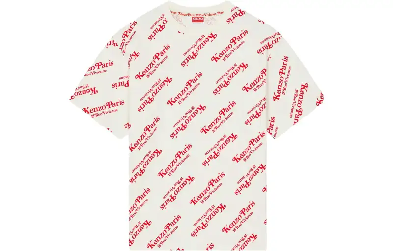 KENZO All Over Logo Printed Oversize T Shirt