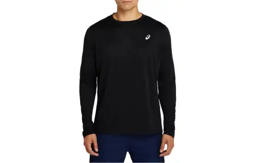 ASICS T Shirts Men's Black Crew Neck Moderate Other