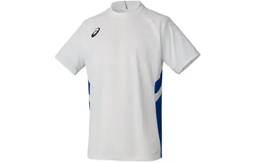 ASICS T Shirts Men's White Crew Neck Moderate Straight Fit