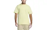 Nike Sportswear Essentials T Shirts Men's Light Green Crew Neck Moderate Straight Fit