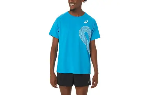Asics T Shirt Men's Island Blue
