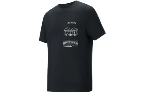 SALOMON SAL GLOBE GRAPHIC SS TEE T Shirt Unisex Pitch Black