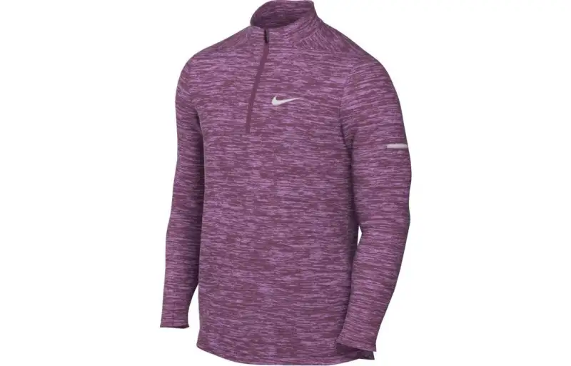 Nike T Shirts Men's Purple Turtleneck Moderate Straight Fit