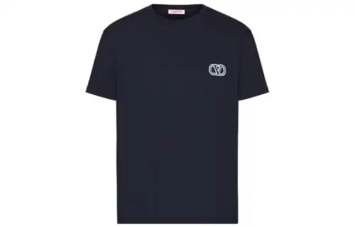 Valentino Embroidered V Logo Tee