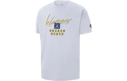 JORDAN Golden State Warriors Courtside Statement Edition Men's JORDAN Nba Max90 T Shirt