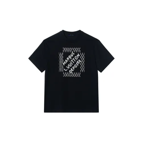LOUIS VUITTON Embroidered Signature Cotton T Shirt