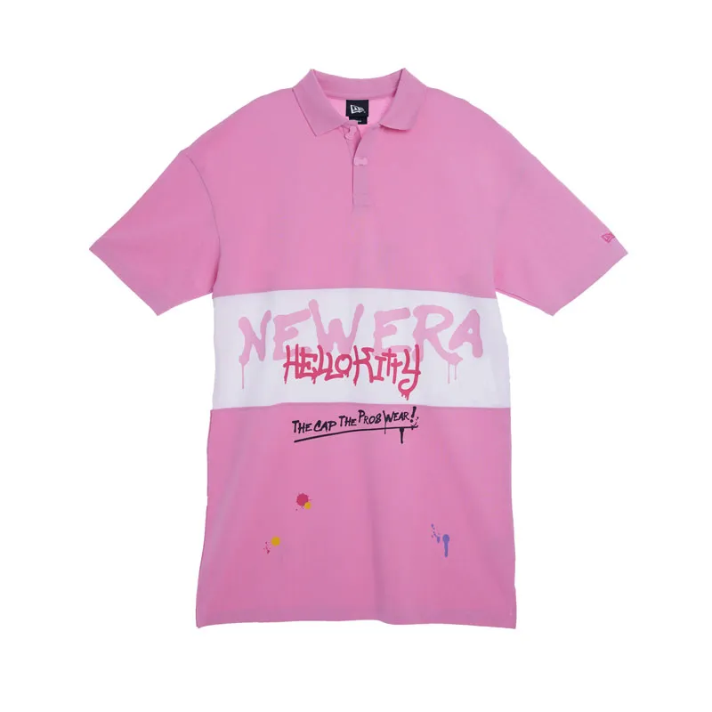 New Era T-Shirts Unisex Pink Crew Neck Moderate Straight Fit