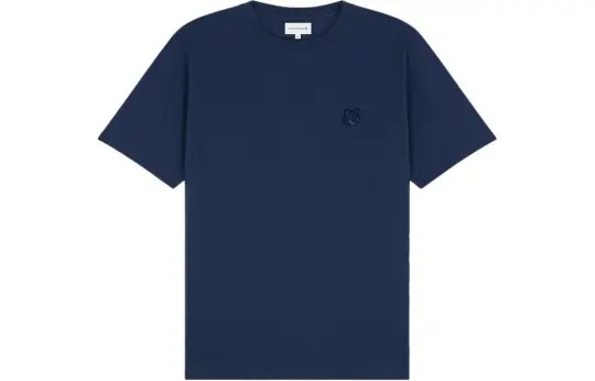 Maison Kitsuné Bold Fox Head Patch Crewneck T Shirt