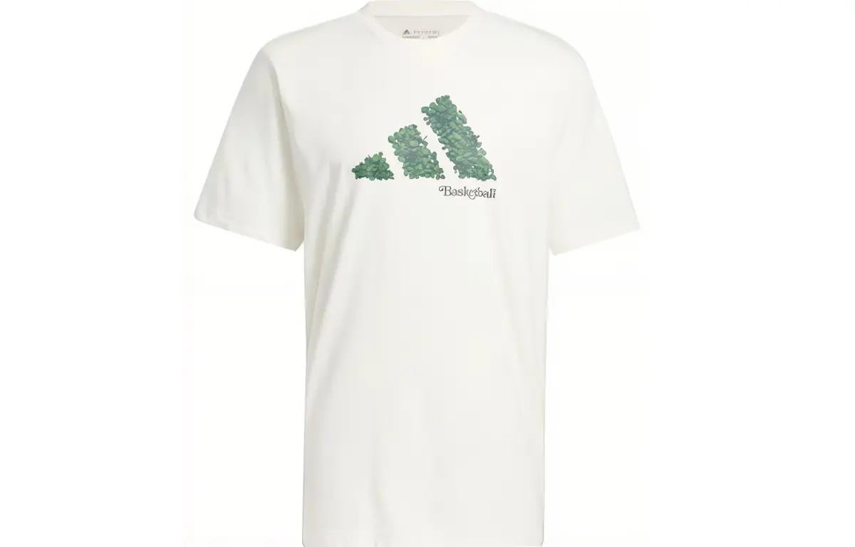 Adidas Court Therapy T-Shirts Men's White Crew Neck Moderate Straight Fit