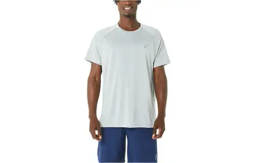 Asics Ready Set Lyte Short Sleeve T Shirt Men's Bright Gray