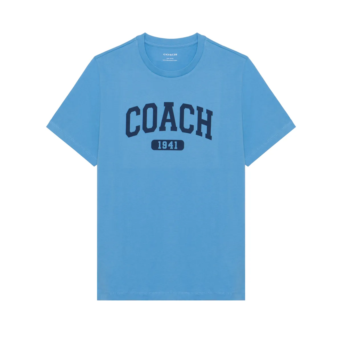 COACH Varsity T Shirt In Organic Cotton T Shirt Men's Blue