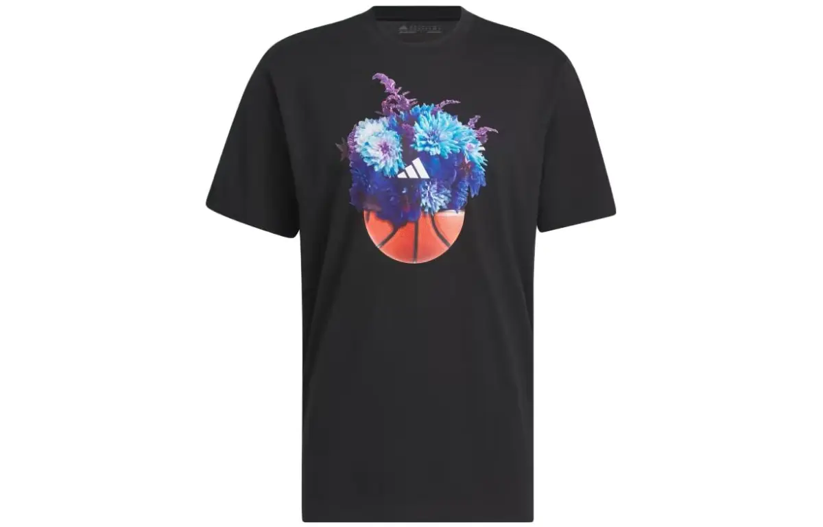 Adidas Floral Hoops Graphic Tee